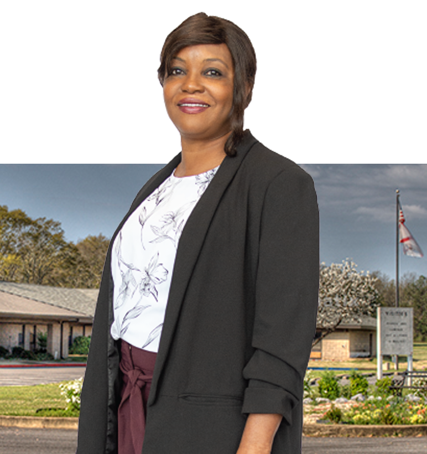 Announcement Image with female staff