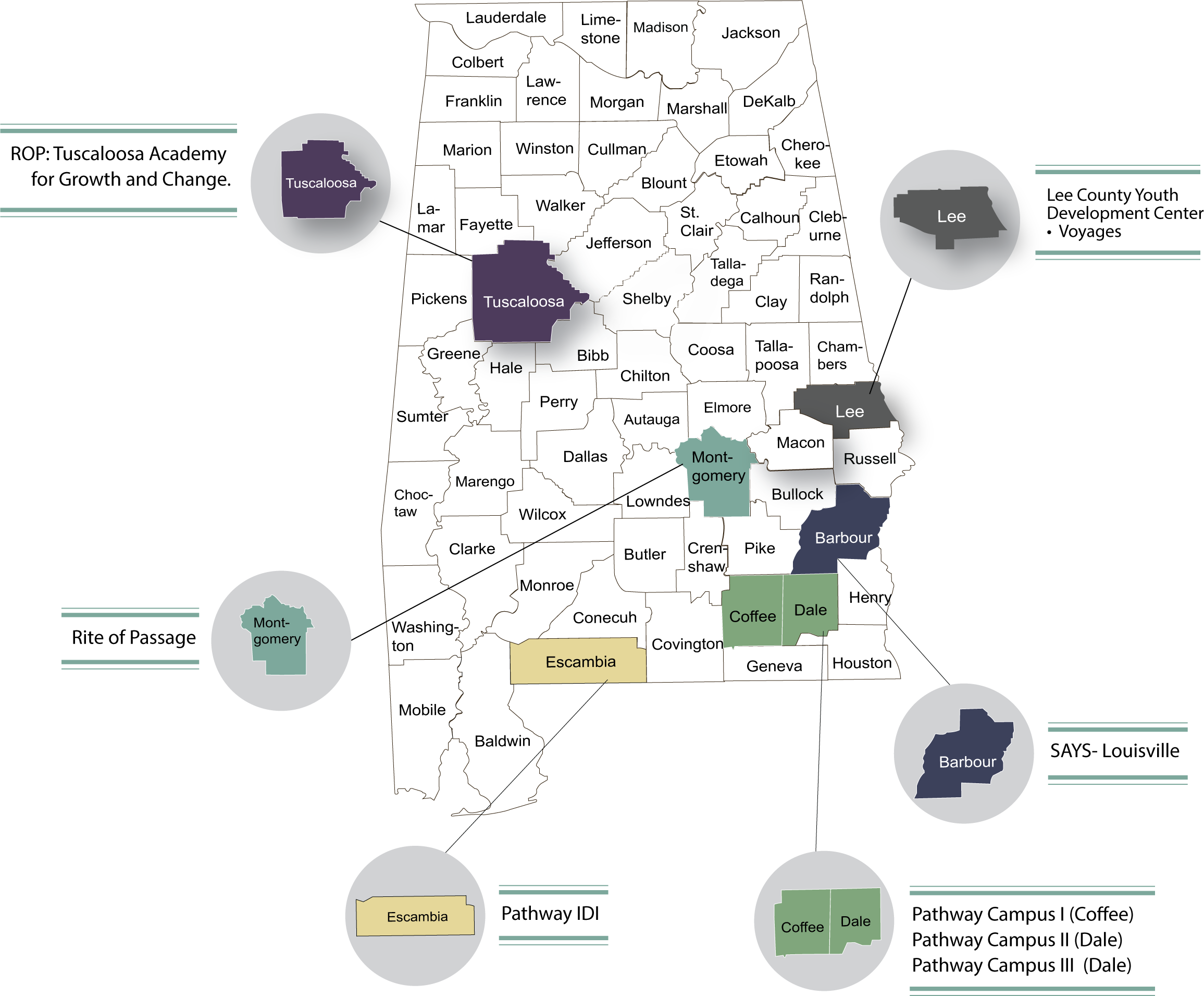 Residential Provider Alabama Map